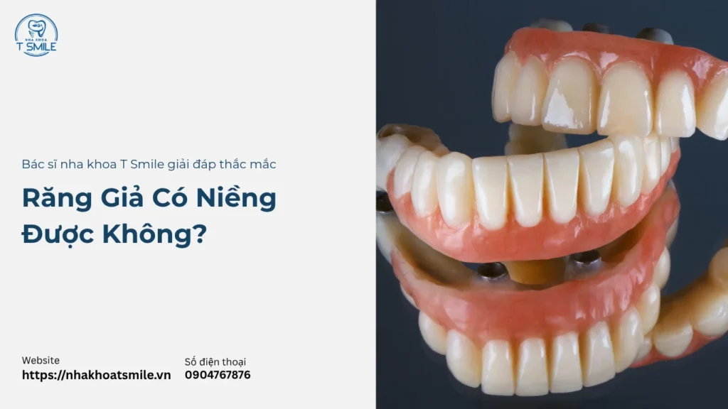 răng giả có niềng được không