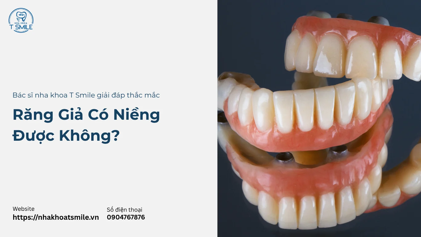 răng giả có niềng được không