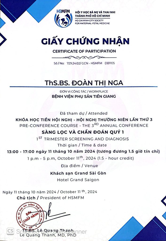 Sàng lọc và chẩn đoán quý I