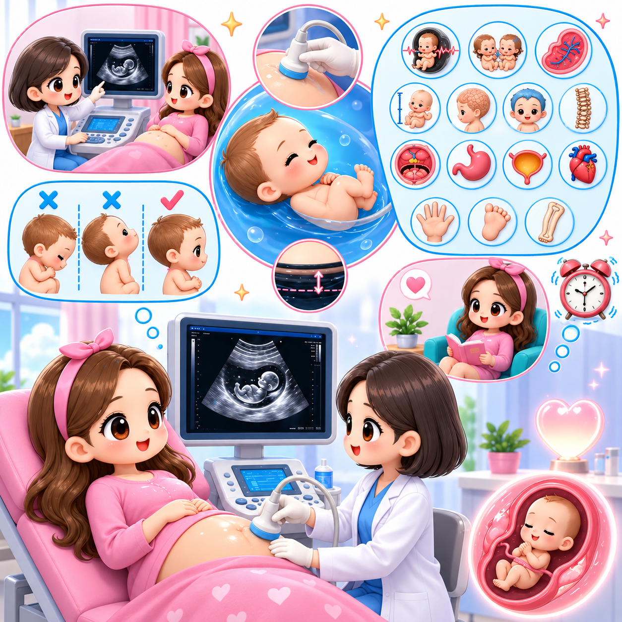 Siêu âm chi tiết quý 1 + đo độ mờ da gáy