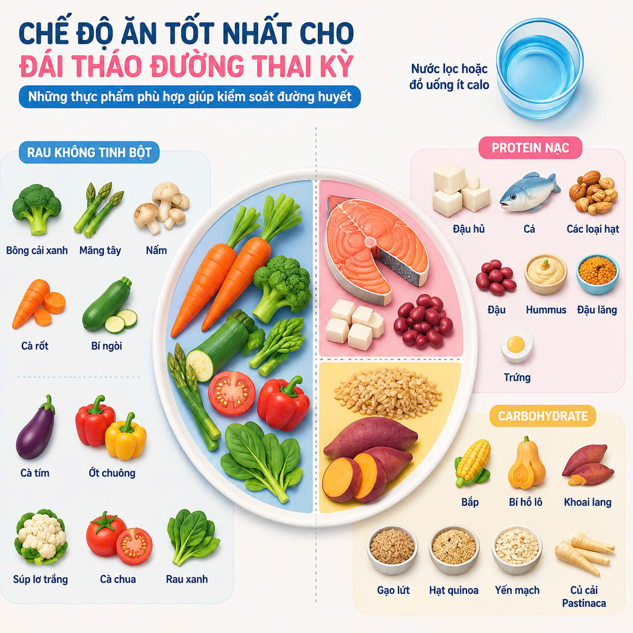 Chế độ ăn cho đái tháo đường thai kỳ