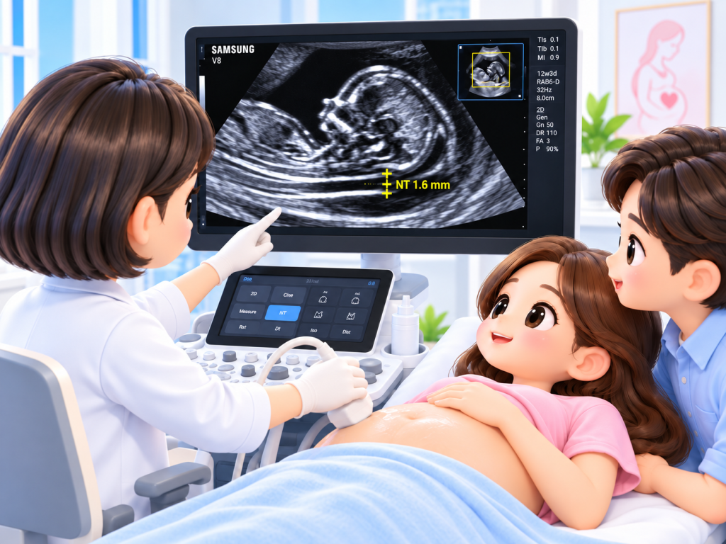 Đo độ mờ da gáy