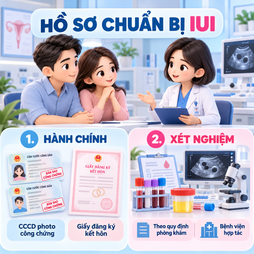 Hồ sơ chuẩn bị IUI
