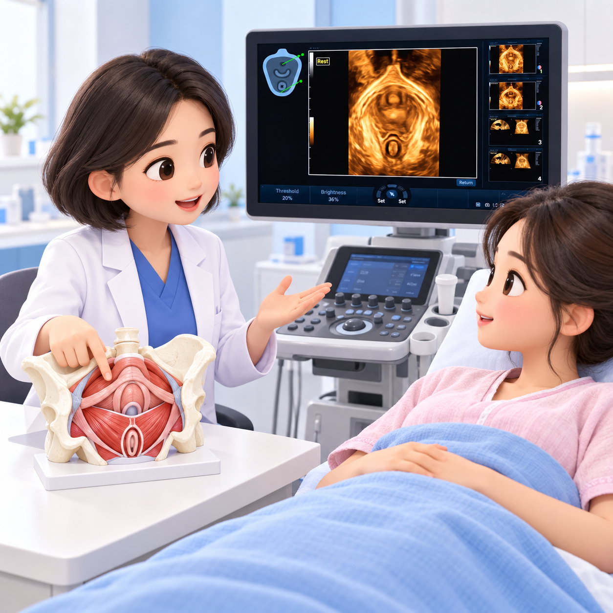 Siêu âm sàn chậu hậu sản