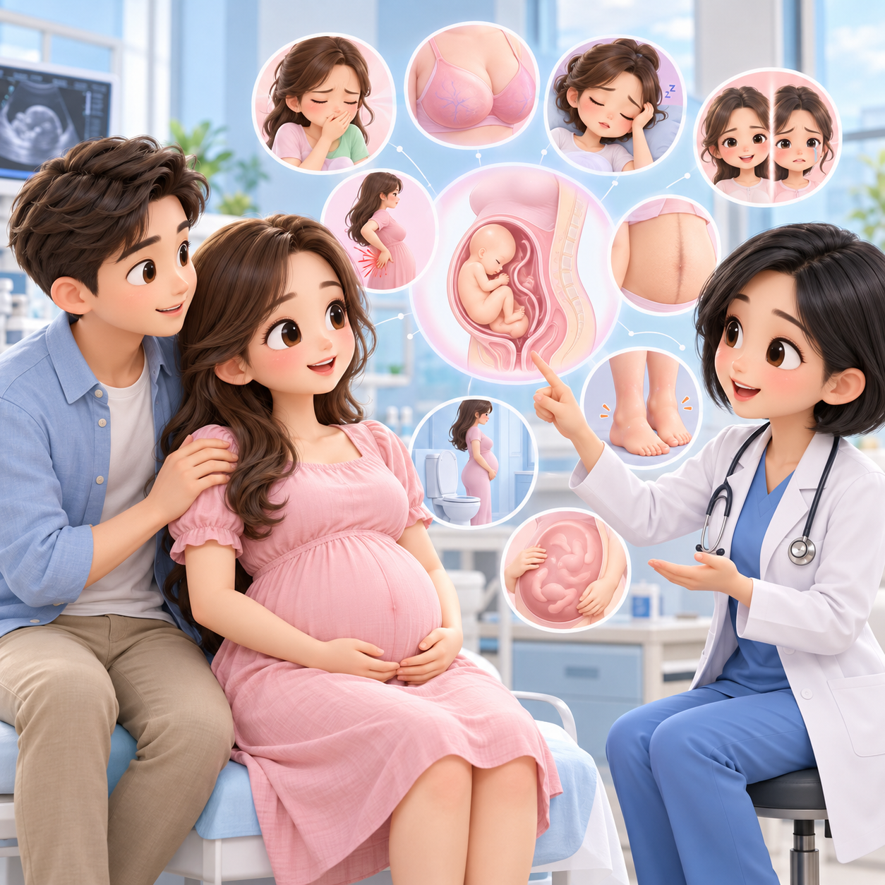 Thay đổi cơ thể mẹ trong thai kỳ